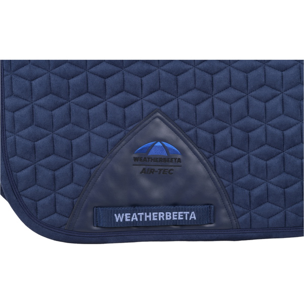 2026 WeatherBeeta Suede Elite Air-Tec Dressage Saddle Pad 1030346 - Navy